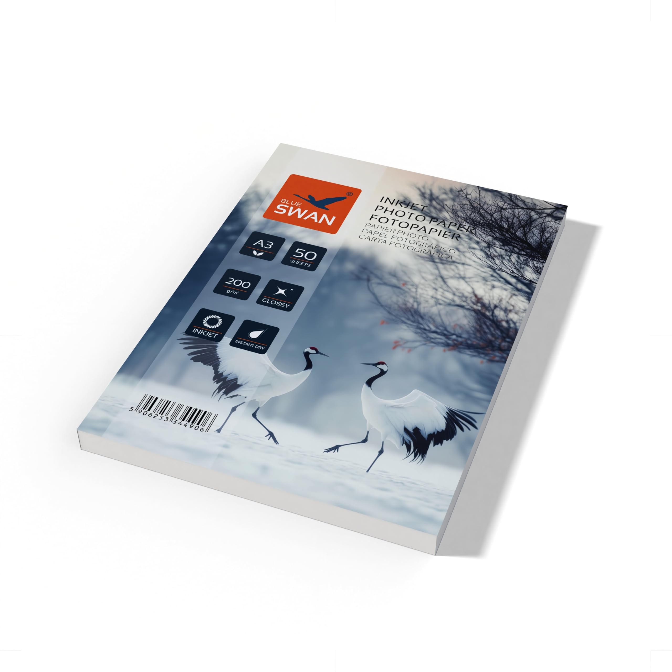 BLUE SWAN Carta Fotografica Lucida A3 200 g/m² 50 Fogli 297 × 420 mm