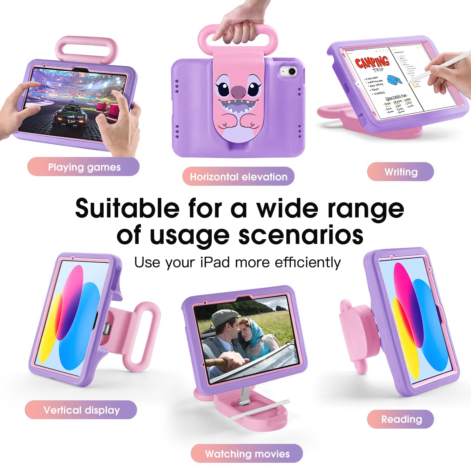 Kids IPad Case For 11-inch Models - Drop Proof Handle Case With Adjustable Stand