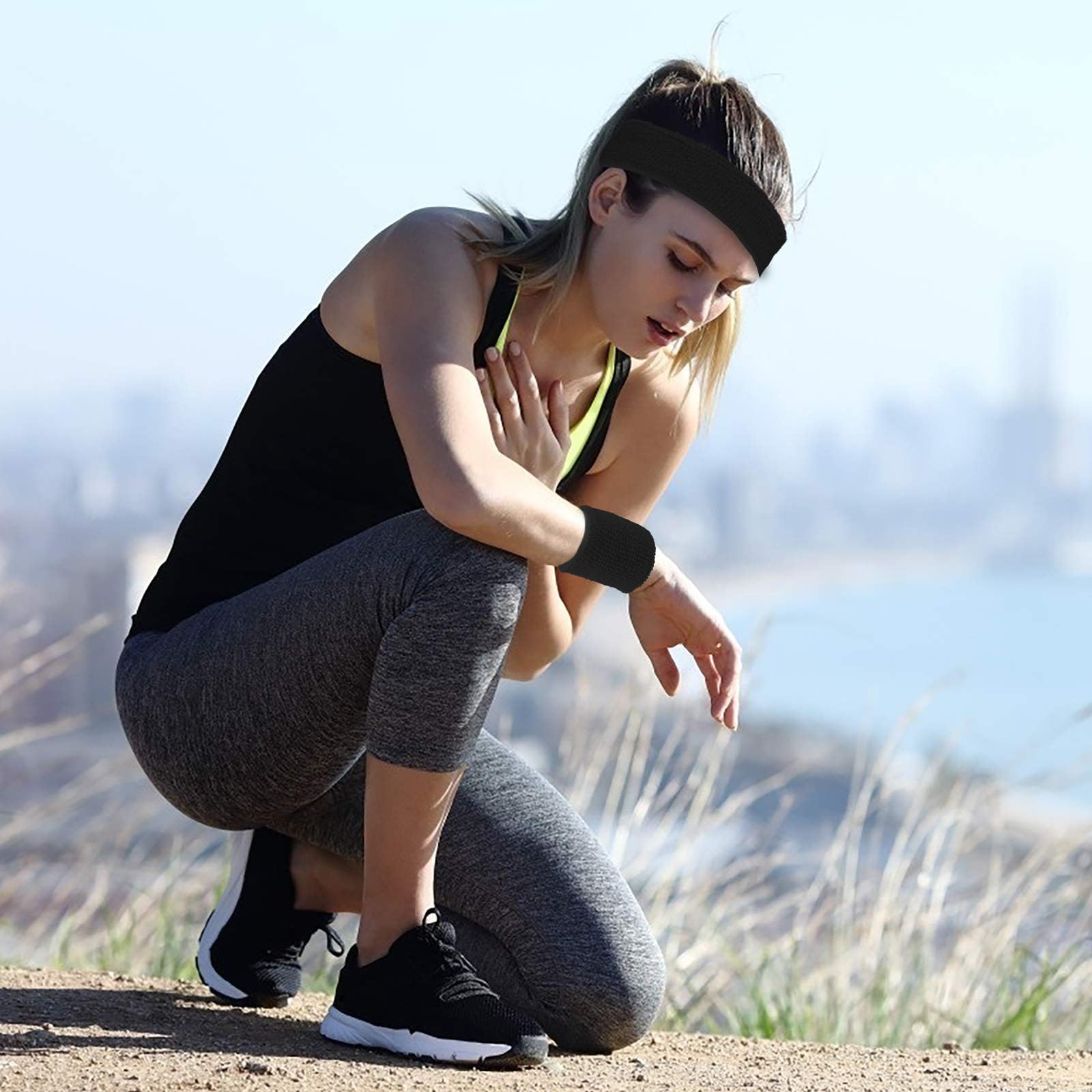 Set 3 Fasce Tergisudore - 1 Fascia E 2 Bracciali Per Sport E Allenamento - Foto 9