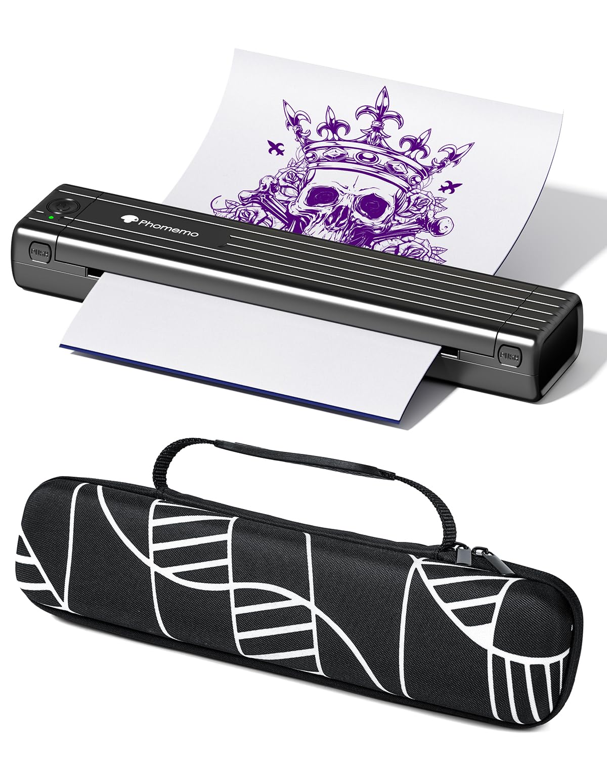 Phomemo TP83 Wireless Tattoo Stencil Printer, Thermal Tattoo Machine with Storage Case & 10pcs Transfer Paper, Bluetooth Tattoo Transfer Printer for Tattoo Artists Beginners, Compatible with Phone PC-image-37