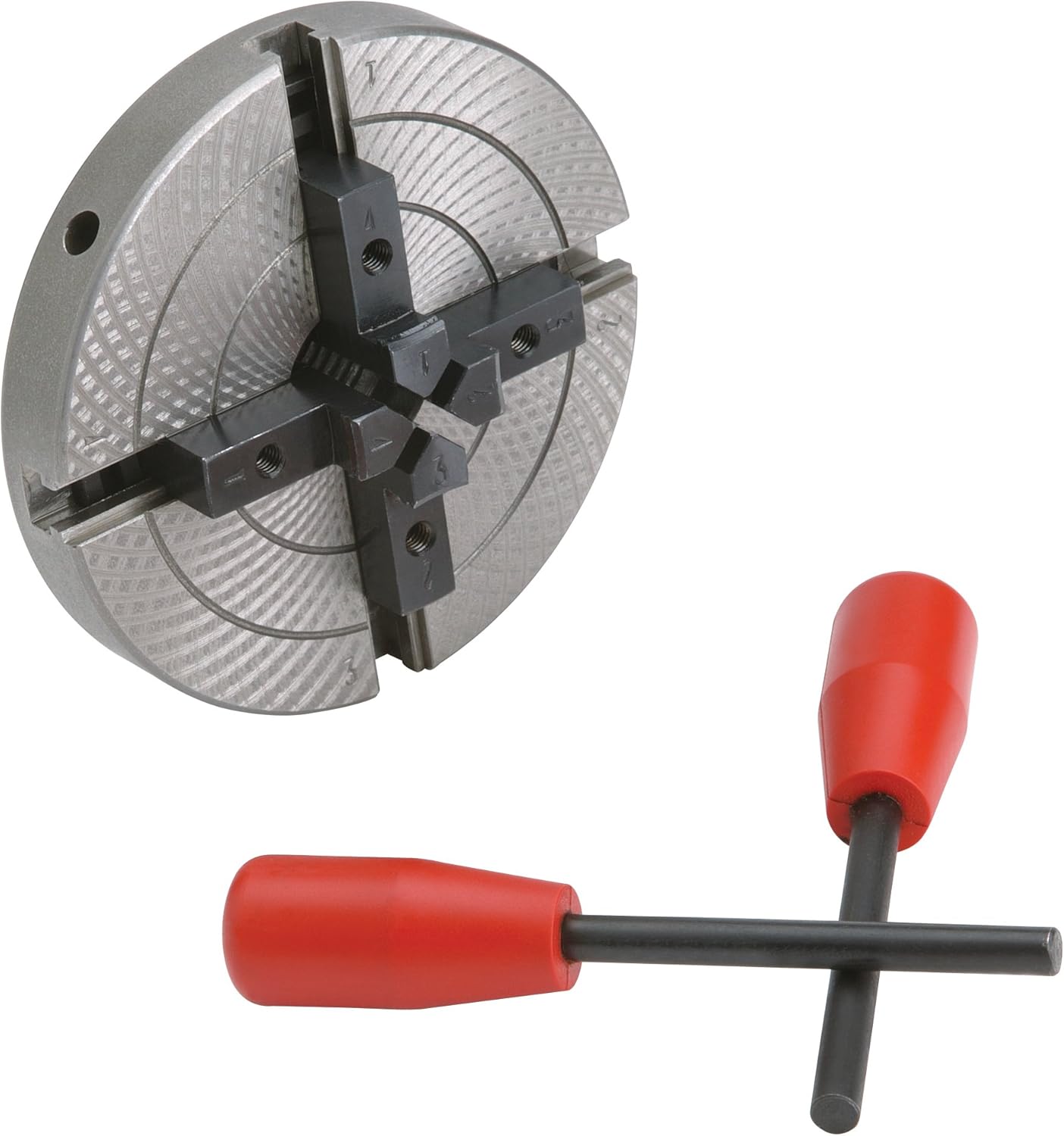 Grizzly H8040 5Inch 4Jaw Wood Chuck, 5/8Inch Unthreaded Power Lathe Chucks