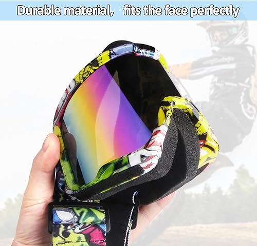 Miniatura 41 de Gafas de motocicleta para hombres y mujeres, gafas de motocross, de ATV, gafas para montar, gafas de deportes de potencia, gafas para todoterreno