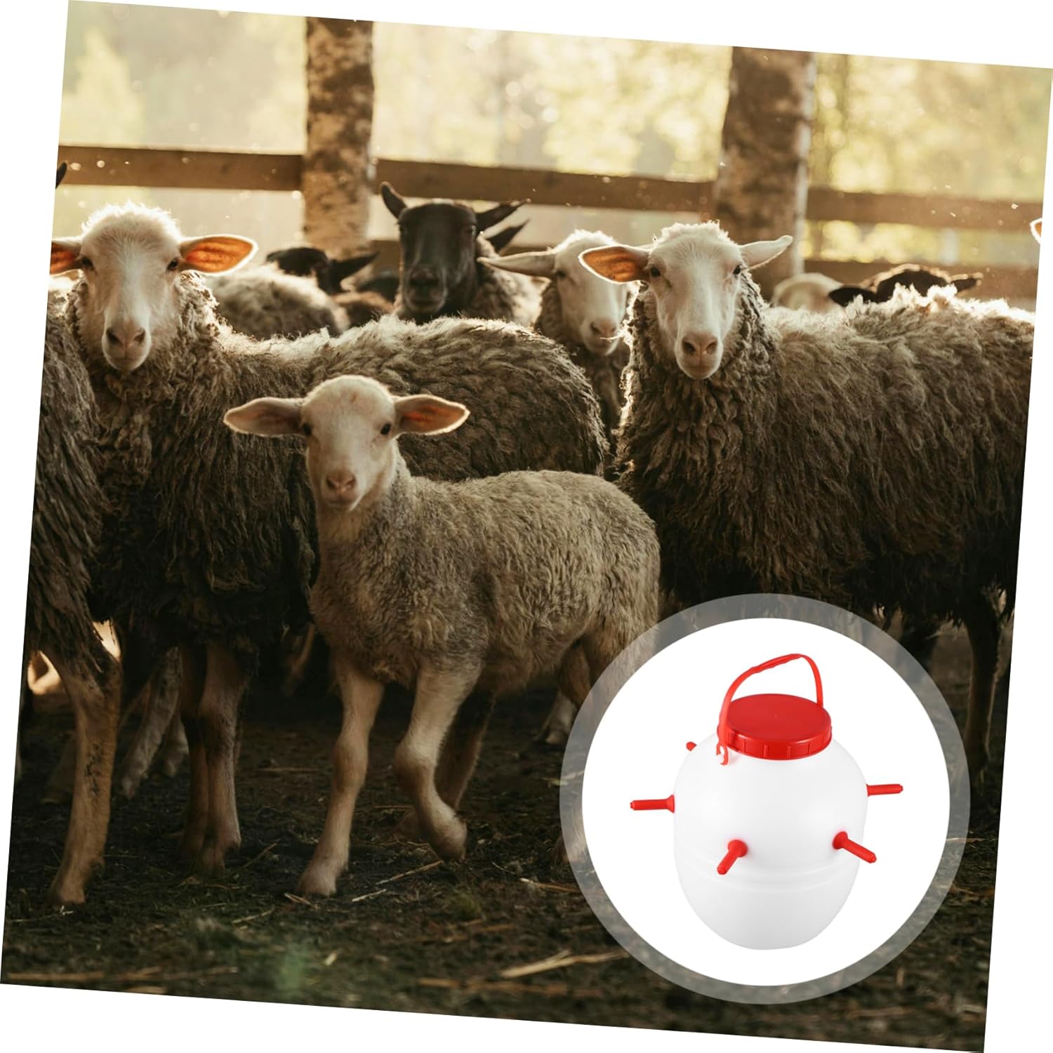 Cabilock Silicone Lamb Feeder Bottle Thickened Plastic Bottle for Sheep Goats Dogs and Pigs Capacity High Temperature and Low Temperature Resistant