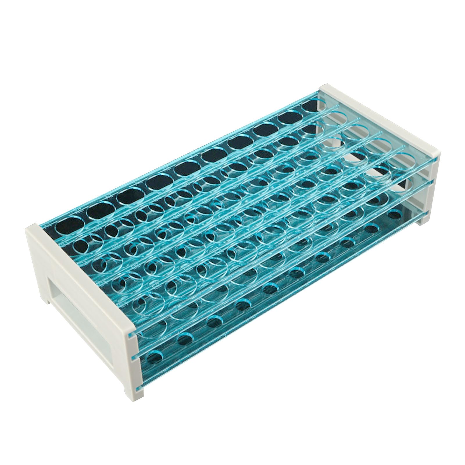3Layer Laboratory Tube Holder Removable and Durability Stability Storage Rack for 13mm / 16mm / 18mm Wide Tube Detachable Rack
