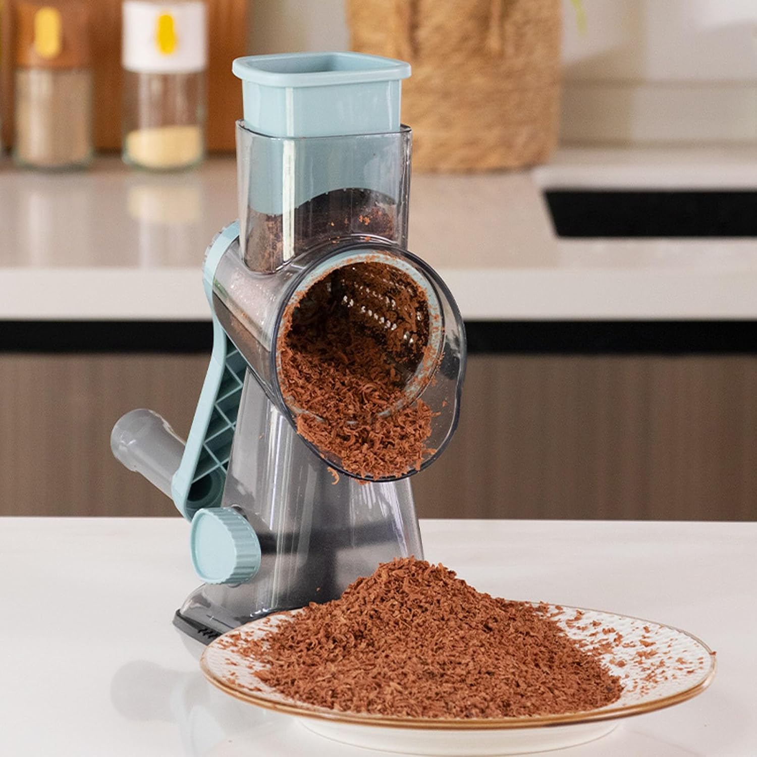 Ergonomic Rotary Vegetable Choppers Slicing Grating Shredding Tool for Modern Kitchens Multifunctional Kitchen Tool
