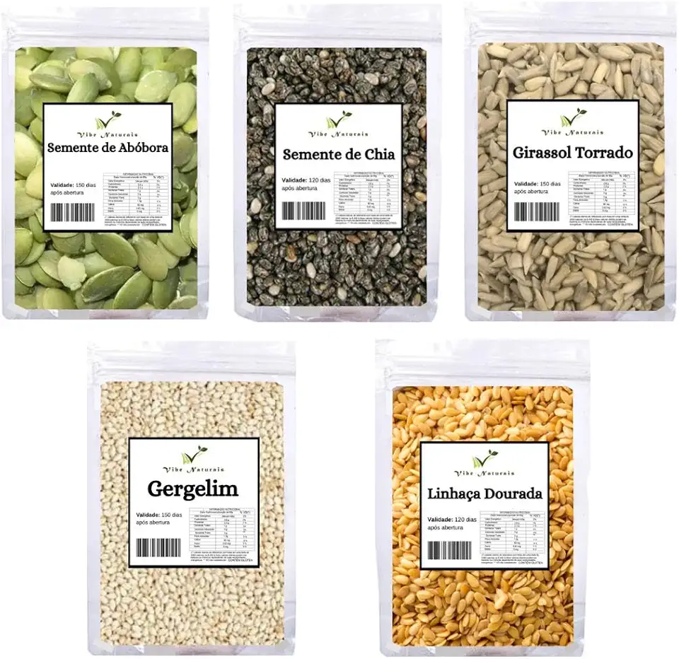 Mix nutritivo de sementes para textura e sabor únicos