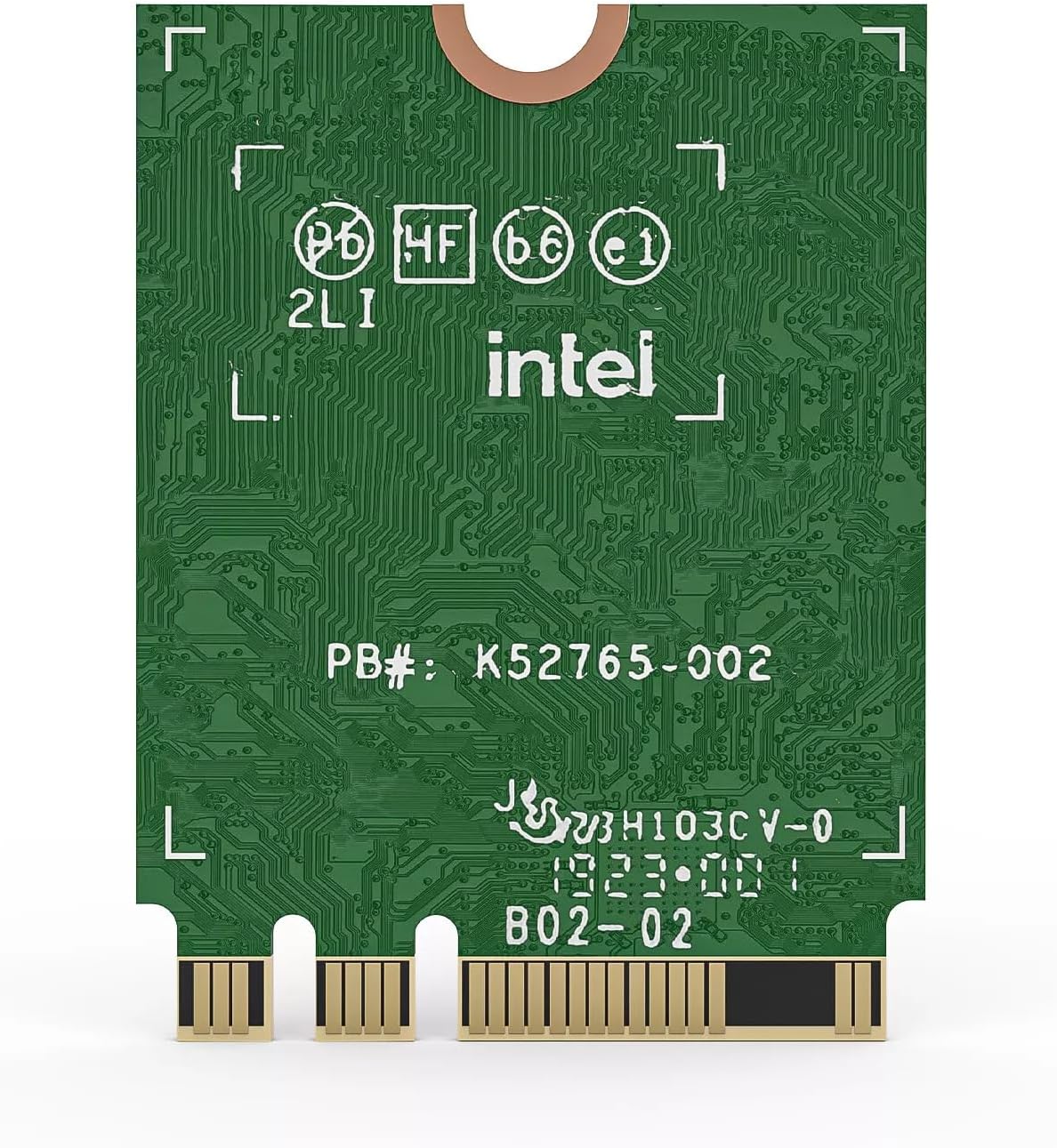 Intel AX210 WiFi 6E Wireless Card, M.2 NGFF, Bluetooth 5.3, 5400Mbps Tri-Band 2.4/5/6GHz, Windows 10/11 64-bit