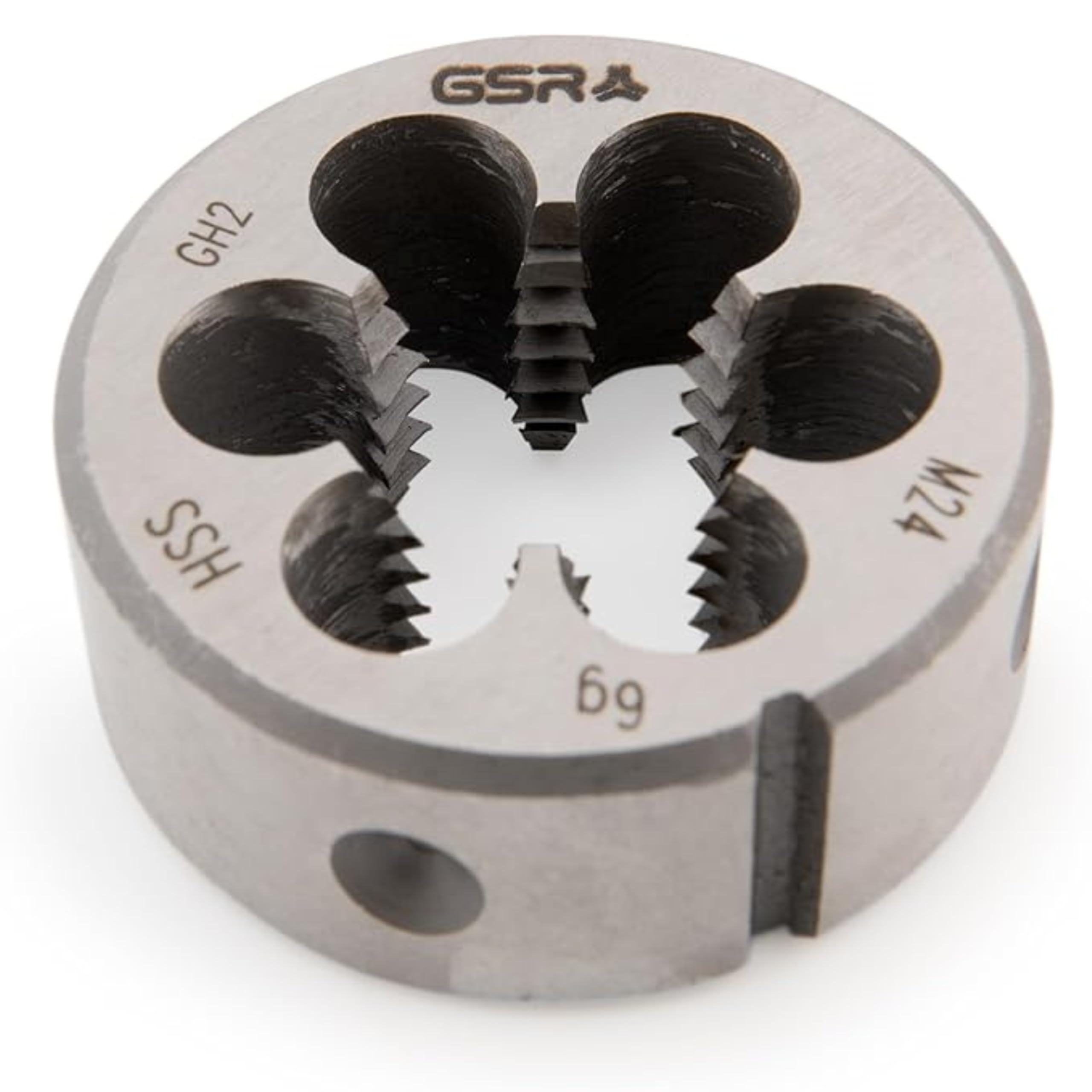 Cojinete de roscar HSS M 24 DIN EN 22568 para roscado macho métrico preciso en metal