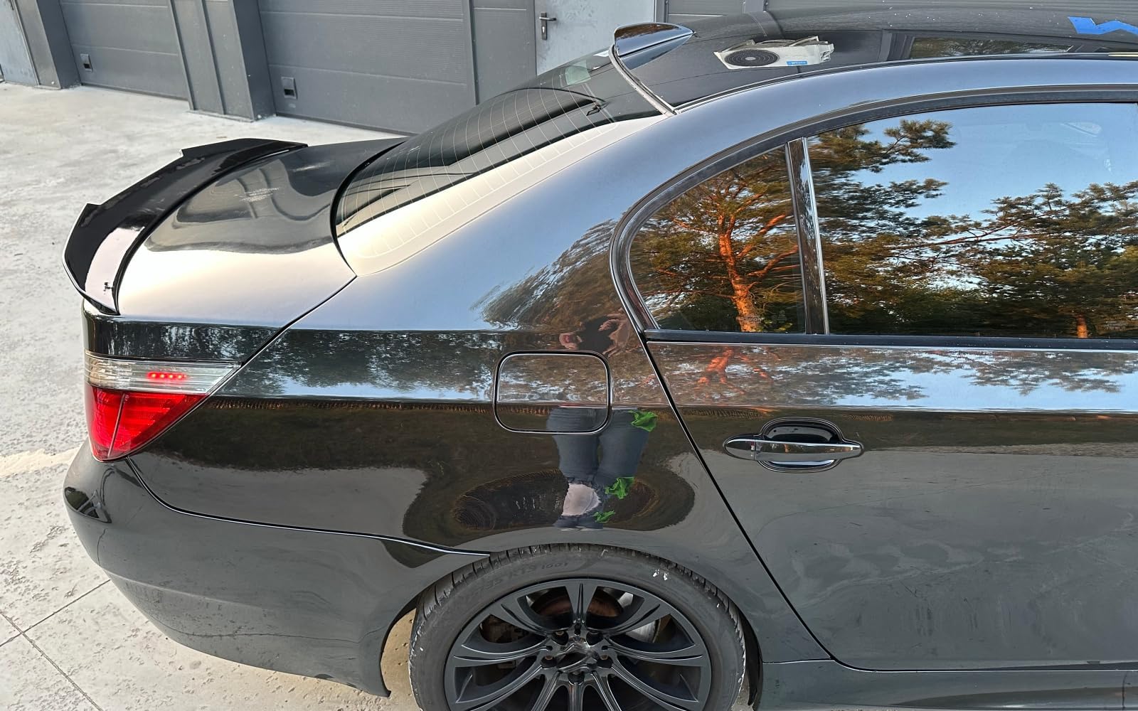 MpTuned Heckspoiler passend für 5er E60 Limousine 2004–2009, Spoiler Lippe Kofferraum PSM, ABS Kunststoff, Schwarz Glänzend, Sport Design, Einfache Installation