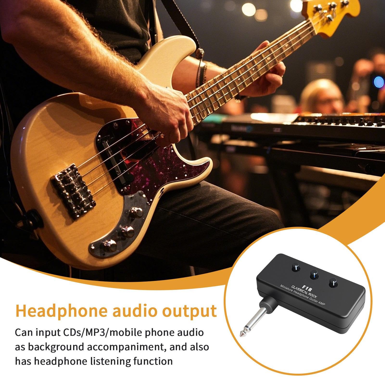 Amplificador De Guitarra Portátil Accesorios Electrónicos para Altavoces