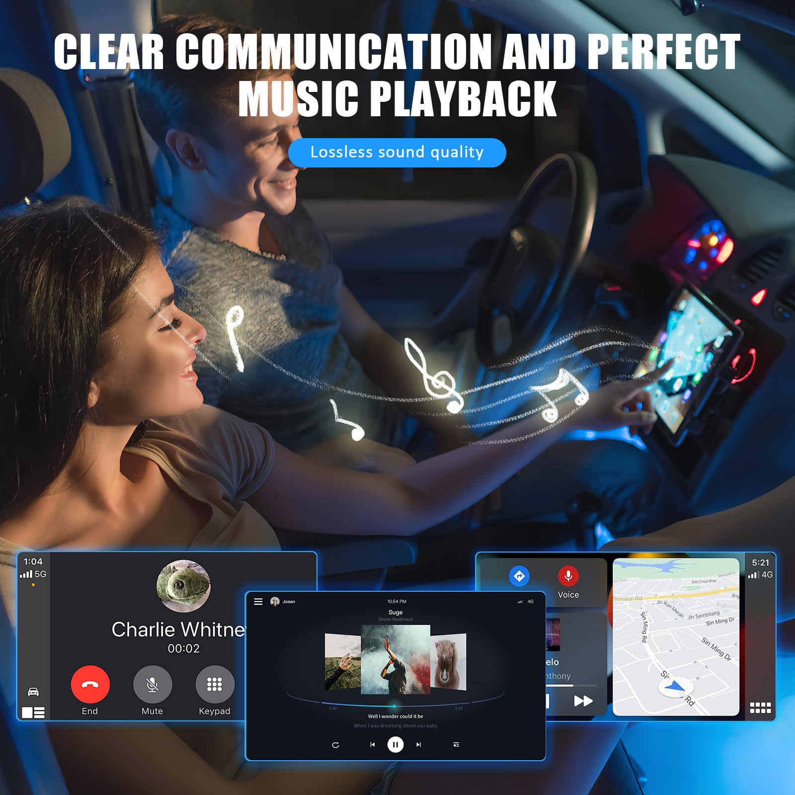 Autoradio à Écran Tactile 9 Pouces en Plastique Noir avec Lecteur Mp5