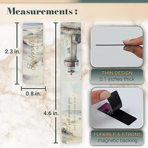 Miniatura 85 de Christian Art Gifts - Conjunto de marcapáginas magnéticos Lift Up Your Hands, 6 unidades Escénica #1