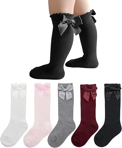 Miniatura 10 de Century Star Baby Girl Socks Boy Knee High Socks Toddler Non-Slip Grip Tube Sock School Soccer Striped Stockings for Infant