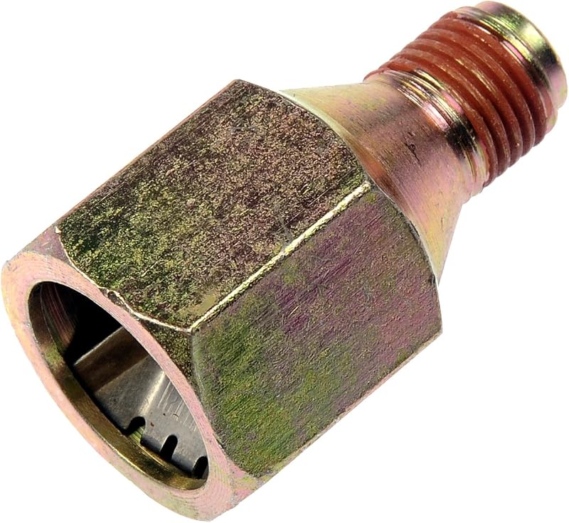 Conector da linha do fluido de transmissão Dorman 800-718 – Tubo de 1/2 pol. (1,27 cm) x rosca 1/4-18 NPSM – 1 unidade