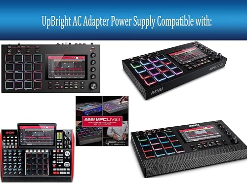 Miniatura 2 de UpBright Adaptador de 19 V CACC compatible con Akai Professional MPC Live MPCLive MPC X MPCX Force Secuenciador de muestreo independiente Centro de