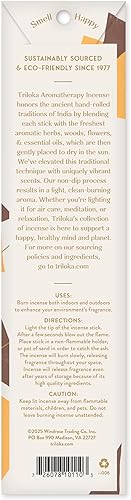 Vista 40 de Triloka Incienso original, sándalo, 10 varillas