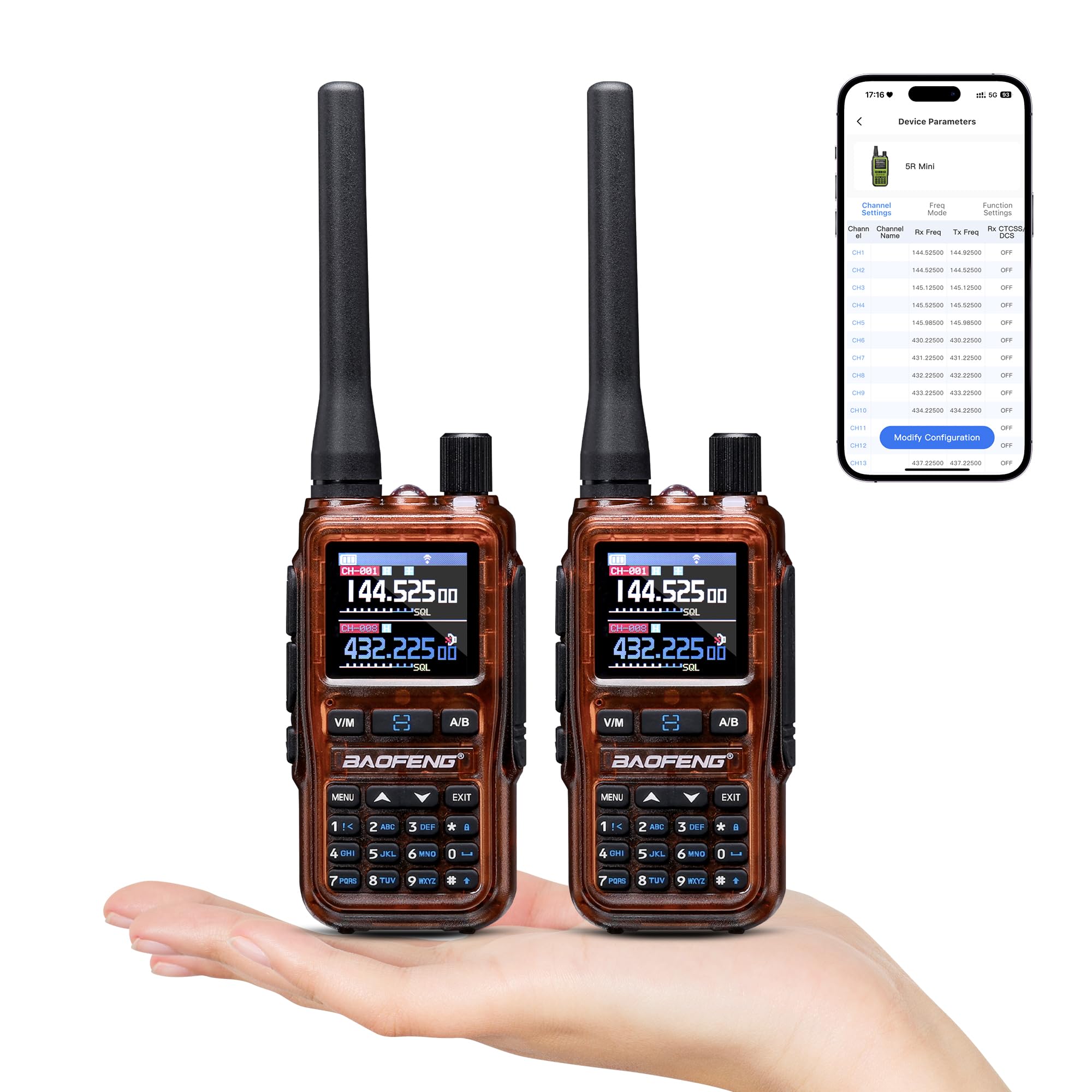 Amazon.com: BAOFENG UV-5R Mini Dual Band Ham Radio Handheld, BT