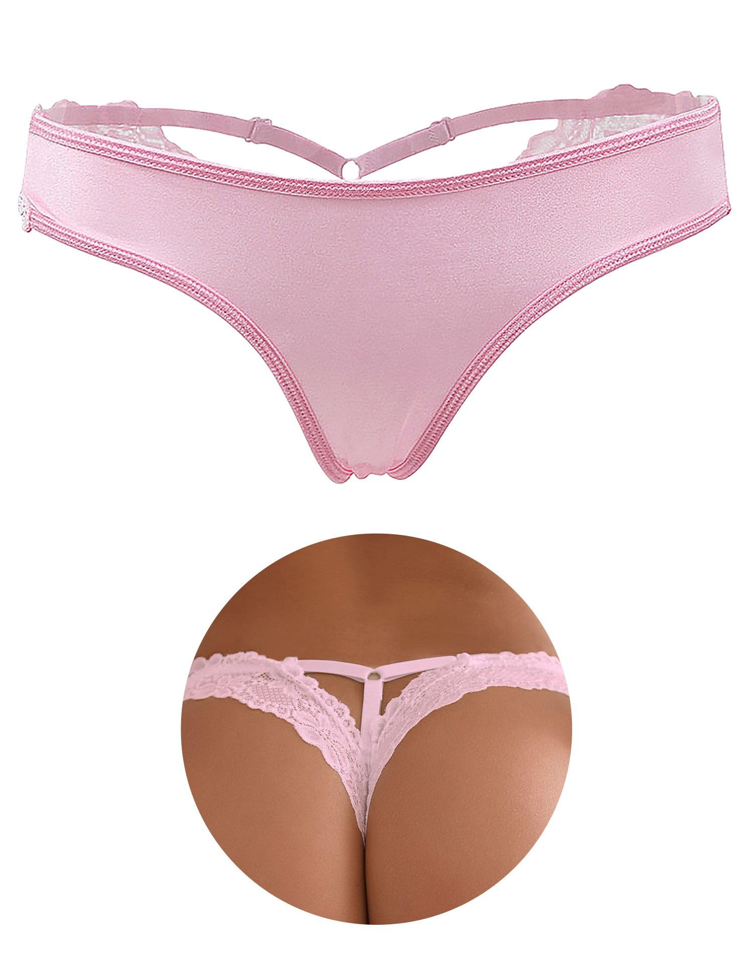 Thongs for Women Sexy Back Adjustable Elastic Ladies Underwear Panties Breathable Sexy Panties Underpants Women UK 8 22