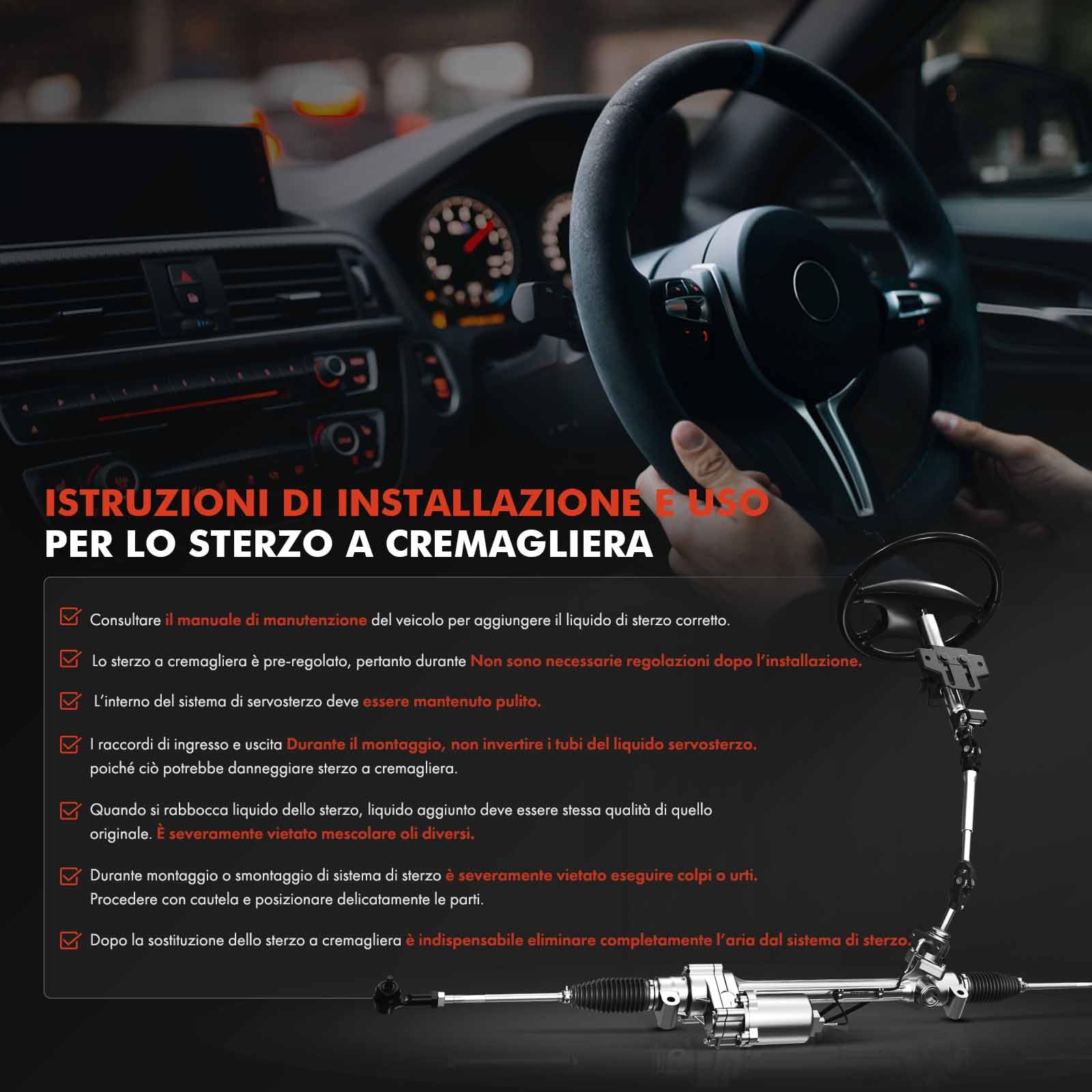 Frankberg Scatola dello sterzo barre di accoppiamento Idraulico Compatibile con X-Trail T30 Replace# 490018H900