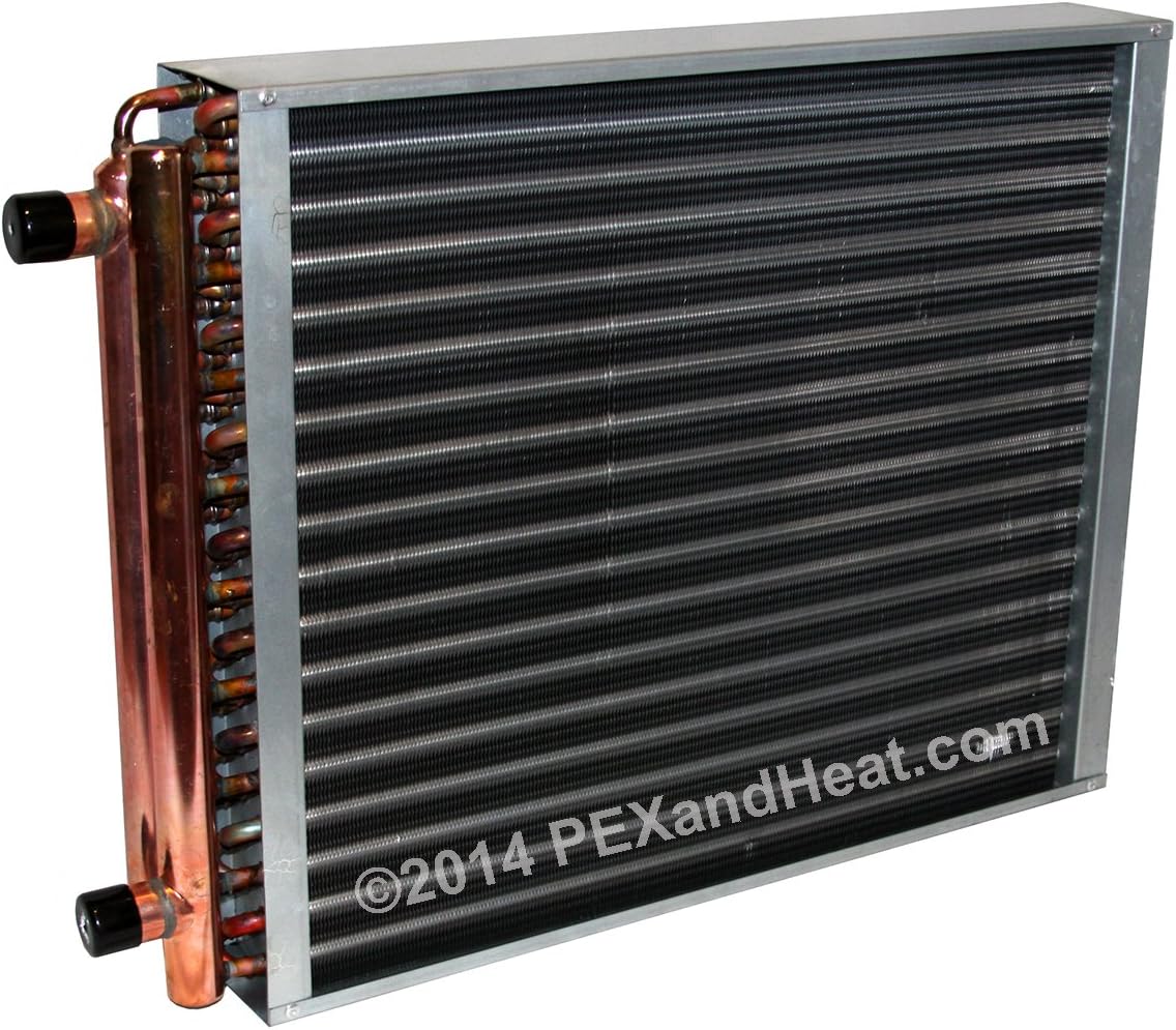 14x10 Water to Air Heat Exchanger Hot Water Coil Outdoor Wood Furnace