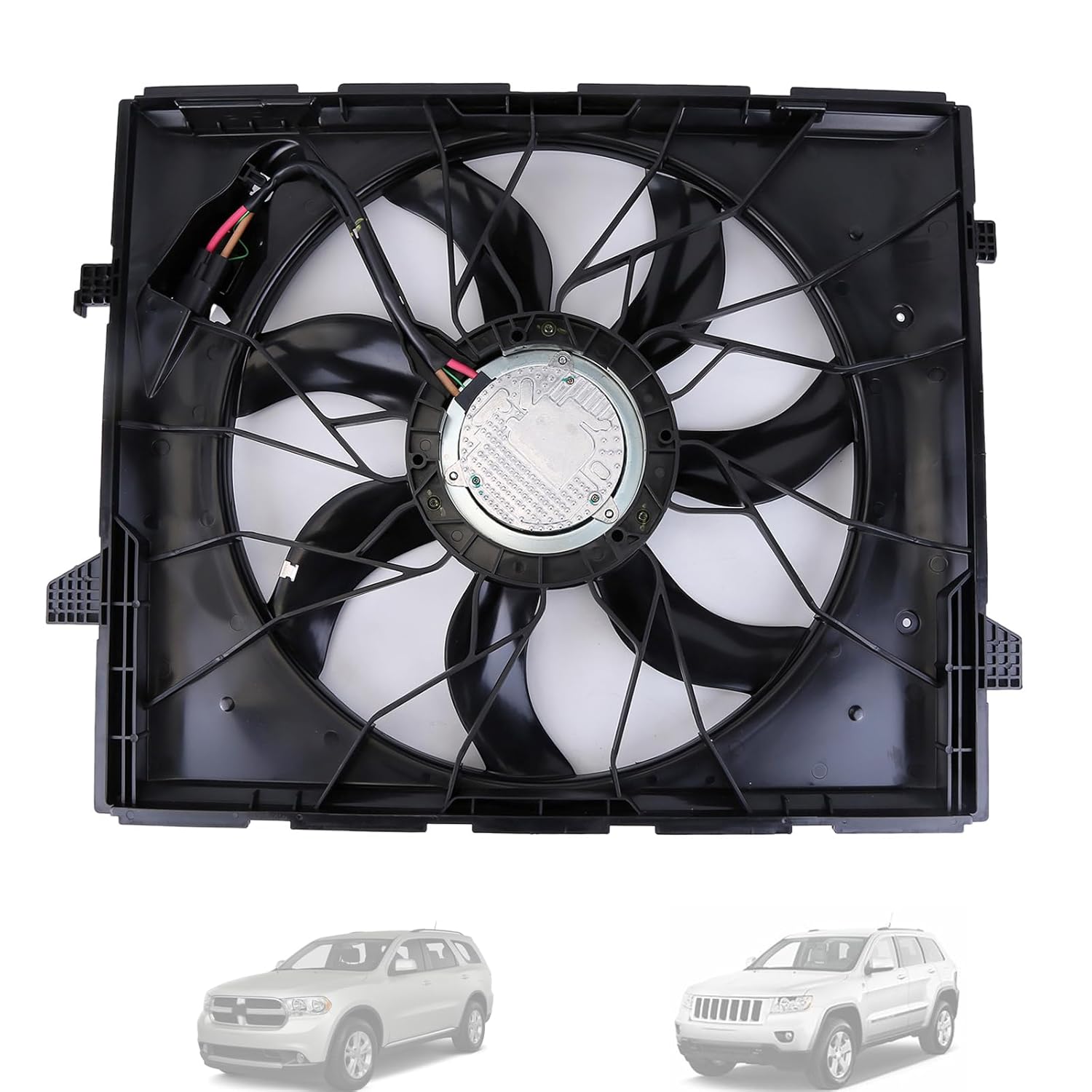 Mulcoll Radiator Cooling Fan Assembly for Jeep Grand Cherokee 2011–2013