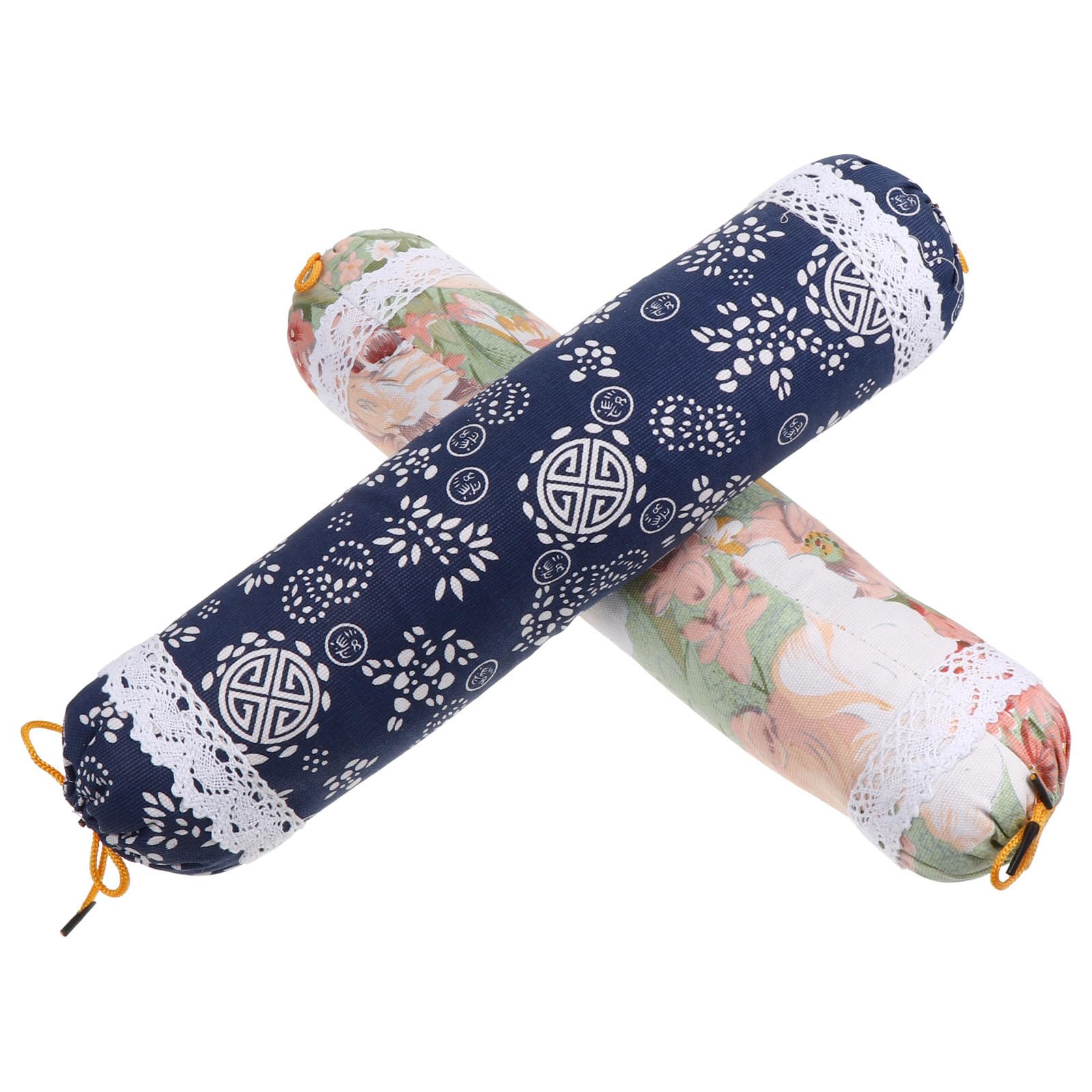 Oreiller bonbon cervical lot de 2 coussins ergonomiques ethniques