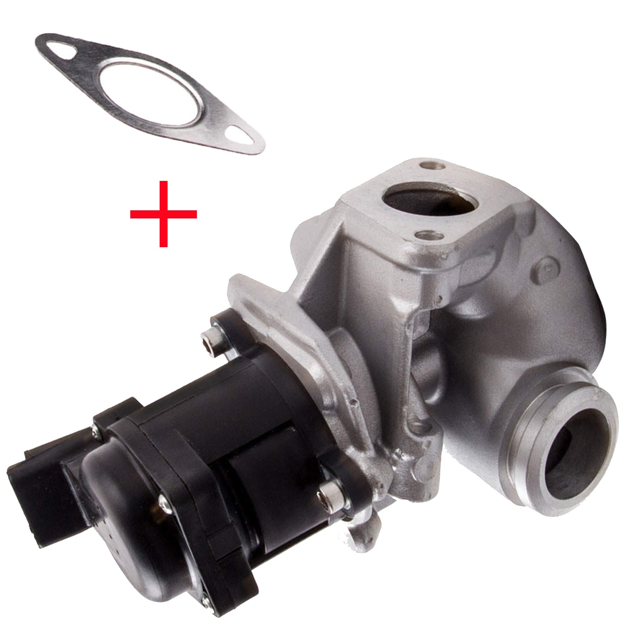 Partsline Soupape Vanne EGR compatible avec Berlingo, C2, C3, C4, C5, Jumpy, Scudo, C-Max, Fiesta, Focus, 206, 207, 3008, 307, 308, 407, Expert, Partner 1,6L 1,6 HDI JTD DDiS - 1618NR 9649358780