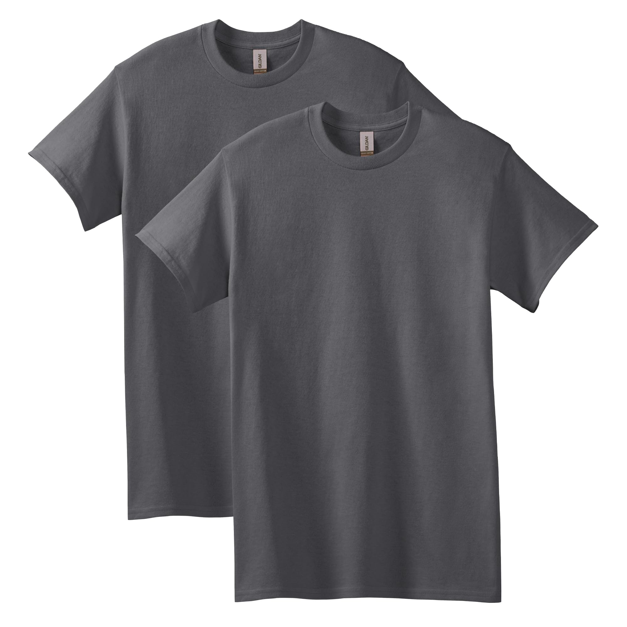 Gildan Heavy Cotton T-Shirt, Style G5000, Multipack, Anthracite (2-Pack), 3XL (Pack of 2)