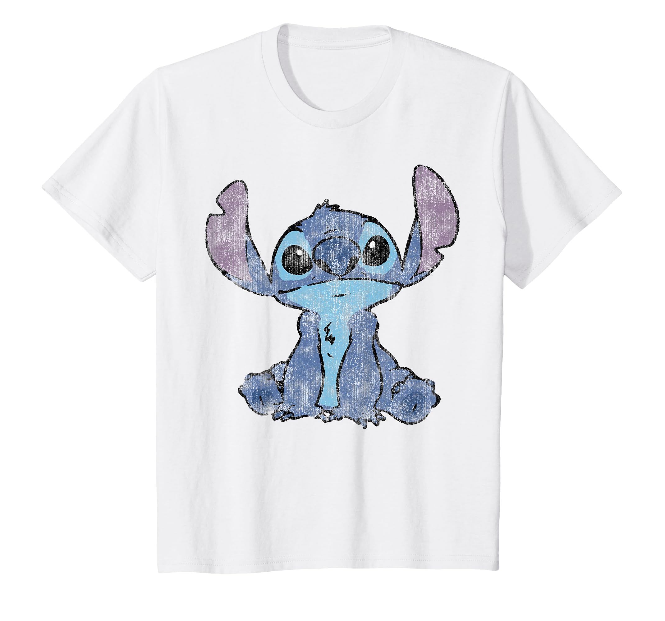 Disney Lilo &amp; Stitch Distressed Stitch Portrait T-Shirt