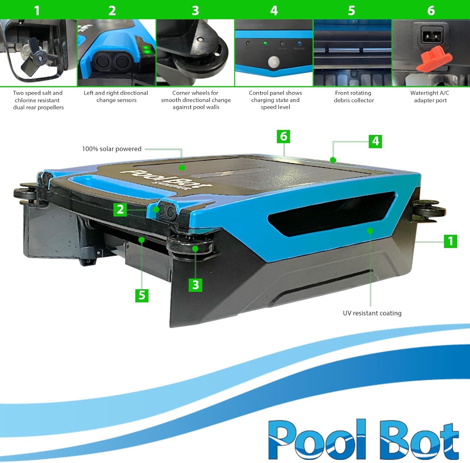 Pool Solar Sweeper Snapklik.com : The Original Skimmer Solar Surface Cleaner Solar Pool ...