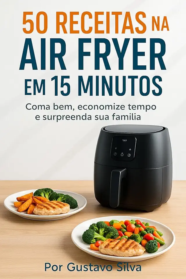 50 Receitas na Air Fryer em 15 Minutos: Coma bem, economize tempo e surpreenda sua família