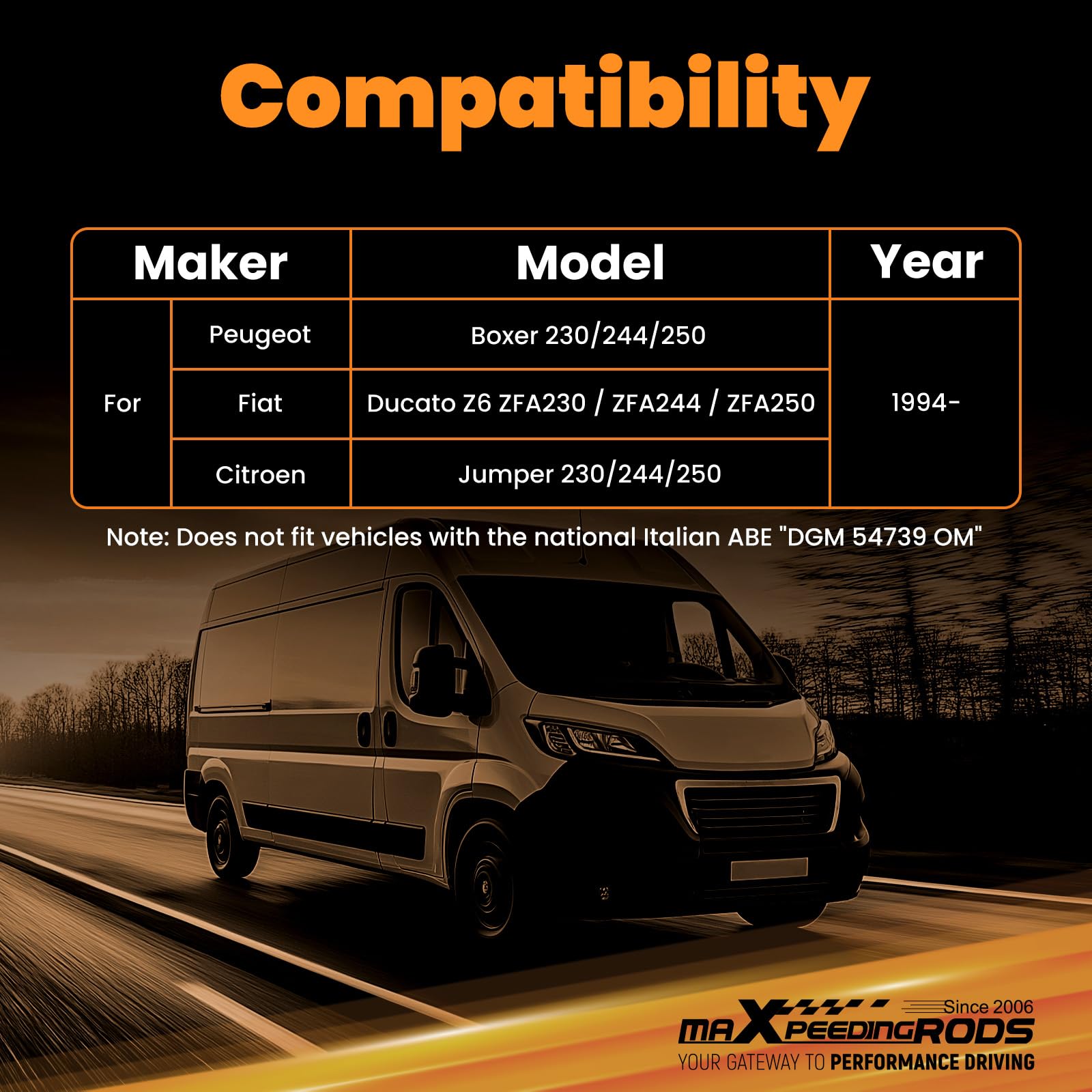maXpeedingrods Kit Sospensioni Pneumatiche Compressore per Fiat Ducato 230 244 250, per Citroën Jumper, per Peugeot