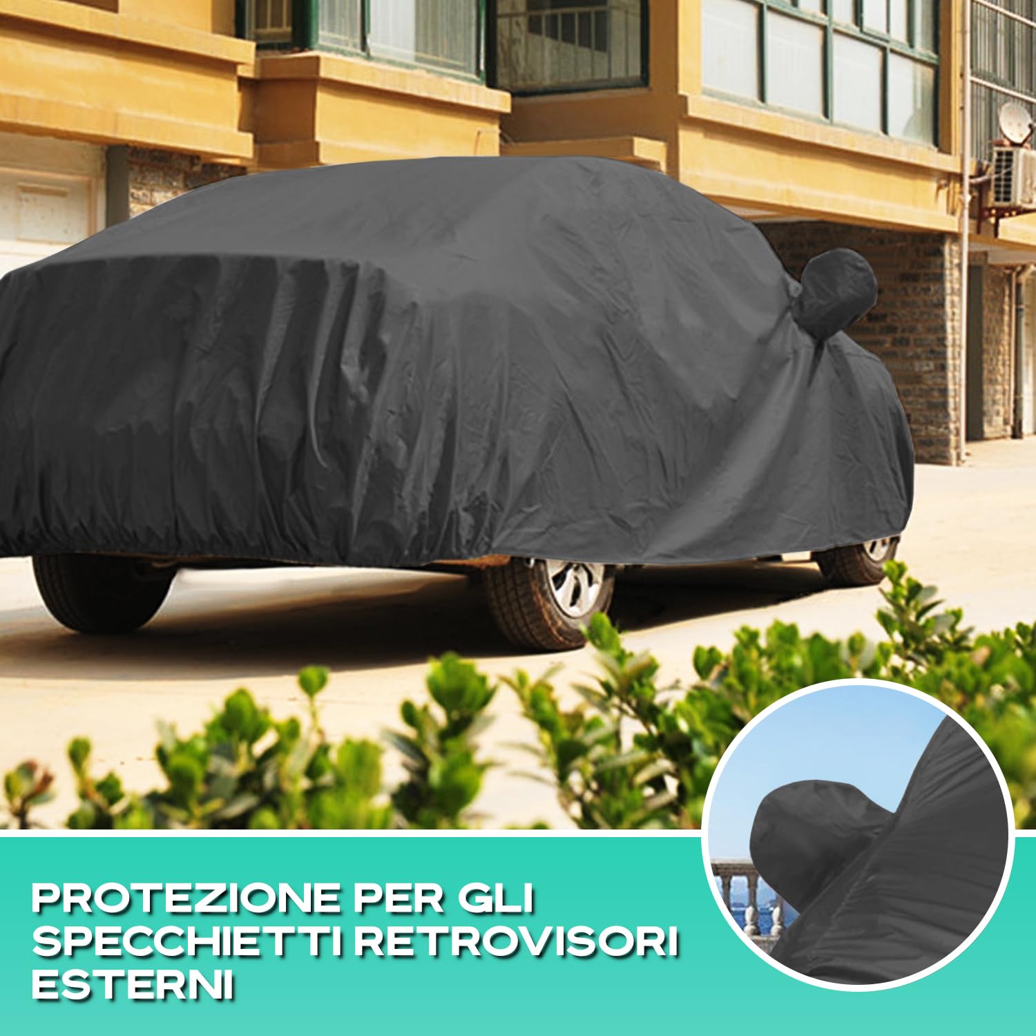 Copriauto Universale XXL per SUV, 4x4, Minivan, Furgone, Familiari, Avant - Telo Copertura Auto di Grandi Dimensioni