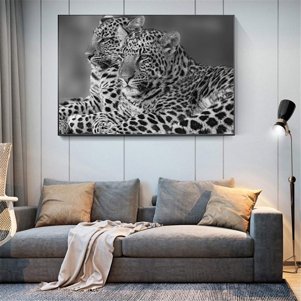 Peinture diamant tigre 5D grand format 80x160cm avec strass carrés pour adulte