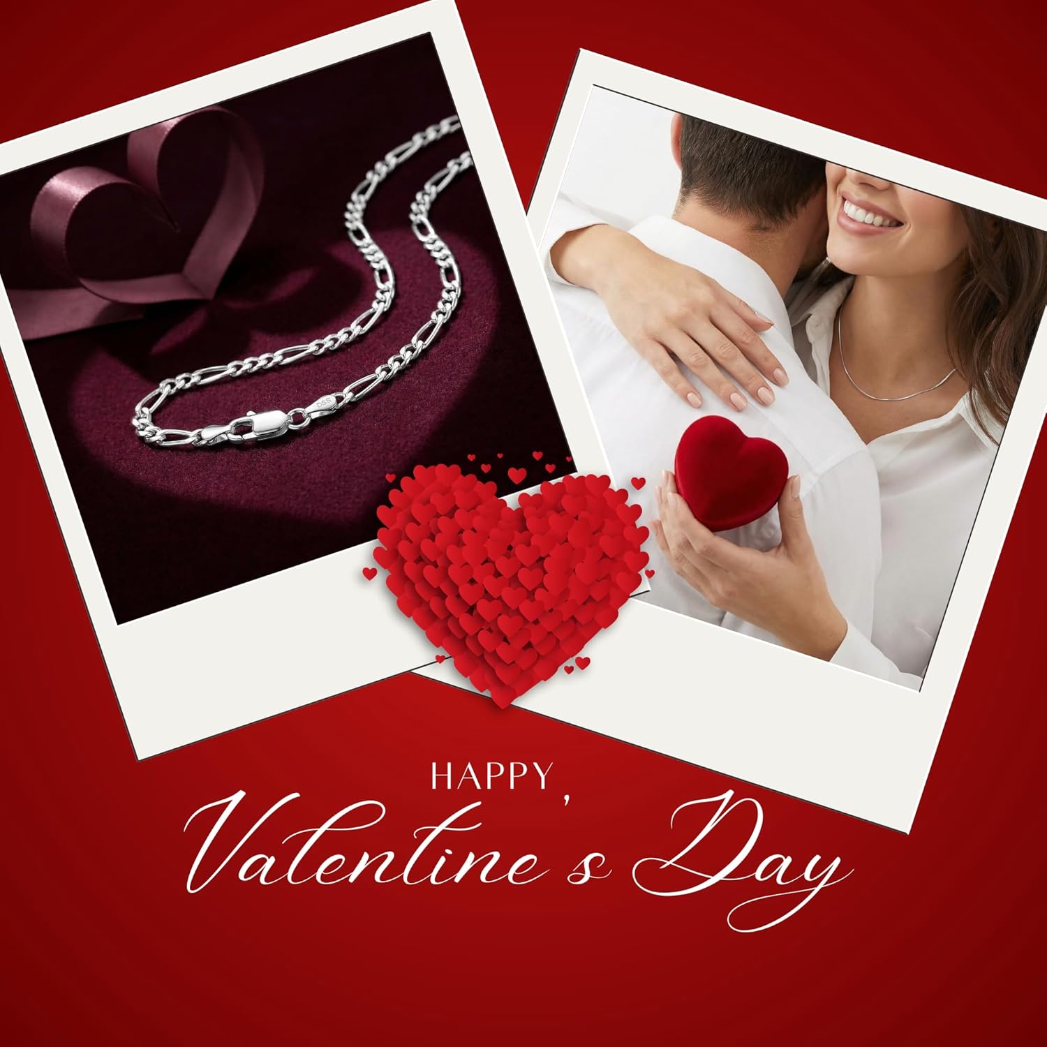 DSS 925 Sterling Silver Necklace for Women, Figaro Chain 3mm, Lobster Claw Clasps, Sterling Silver Chain, Italian Jewelry for Women, 16in - 30in - Image 7