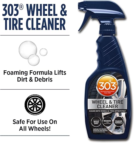 Miniatura 2 de 303 Products Limpiador de ruedas y neumáticos, limpia tanto ruedas como neumáticos de manera eficaz, resistente al polvo de los frenos, elimina