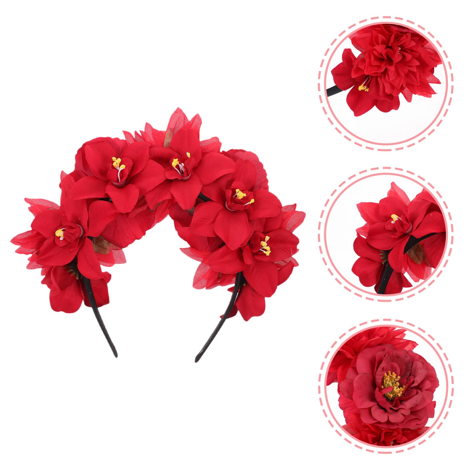 Beavorty 5 Eleganti Cerchietti Con Fiori Di Peonia Per Feste E Occasioni Speciali