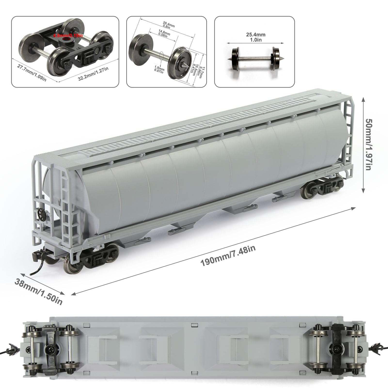 Bachmann Trains - 50' Plug Door Track Cleaning Box Car - Great Northern #36871 (Cushioned Ride) - N Scale
