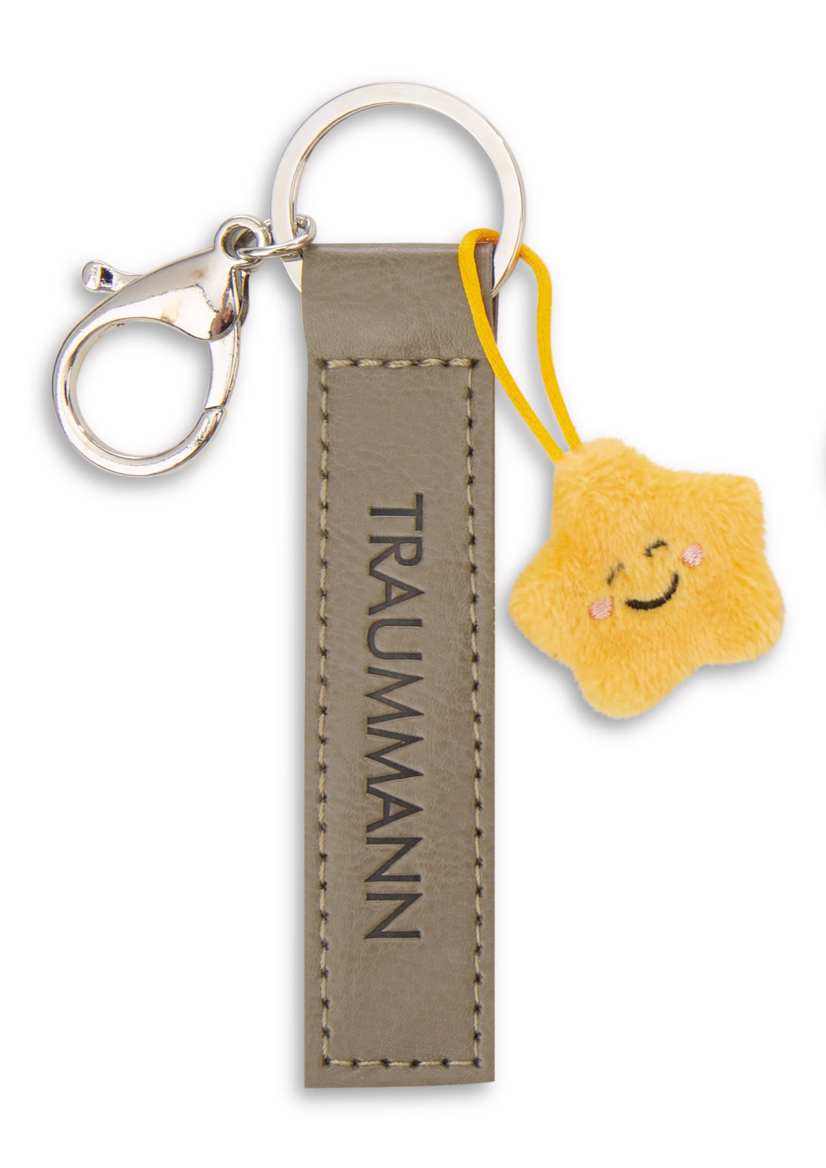 NICI Dream Man Keyring Faux Leather Band Olive 10 cm with Star