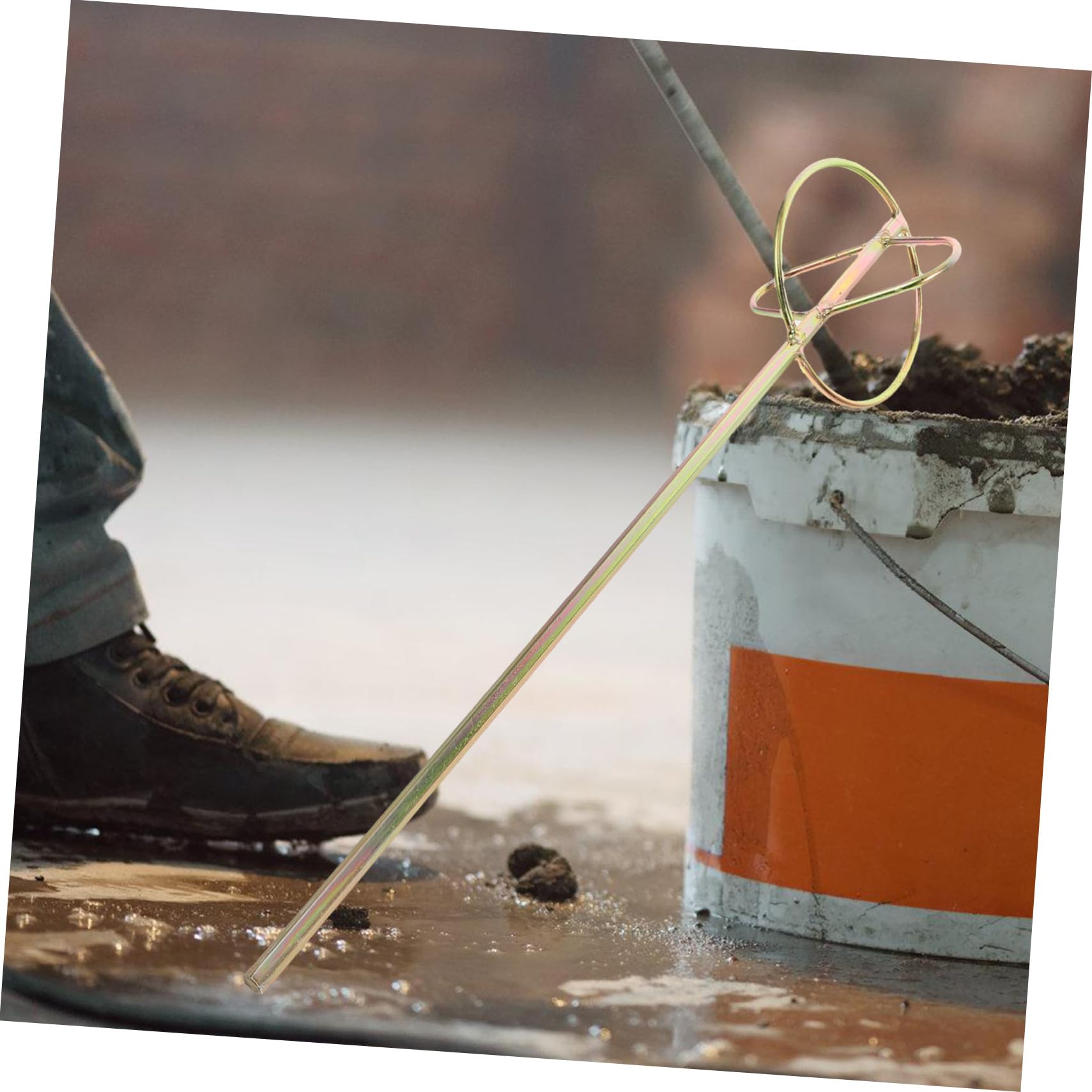 Bastoncini Miscelazione Vernici Per Trapano - 2 Pezzi Da 21 Pollici Per Pittura E Malta - Foto 2