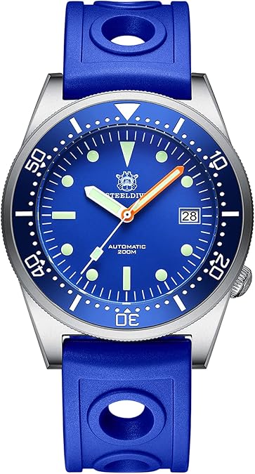Steeldive SD1979, 50 Atmos, NH35, AR Sapphire, Lume, Blue, 200m Diving, BNIB