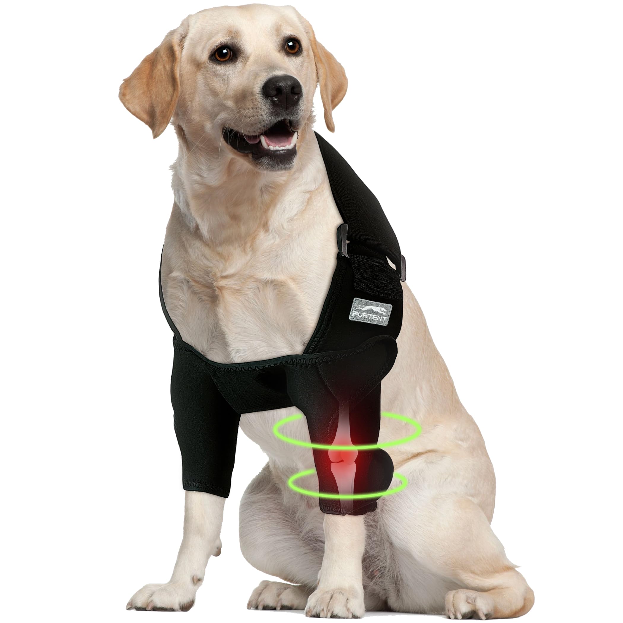 Dog Front Leg Brace for Elbow Dysplasia, Shoulder Dislocation, Hygroma, Pet Prevent Licking Wound Elbow Protector, Avoid Cone of Shame, Abrasion Resistant Dog Recovery Sleeve, L