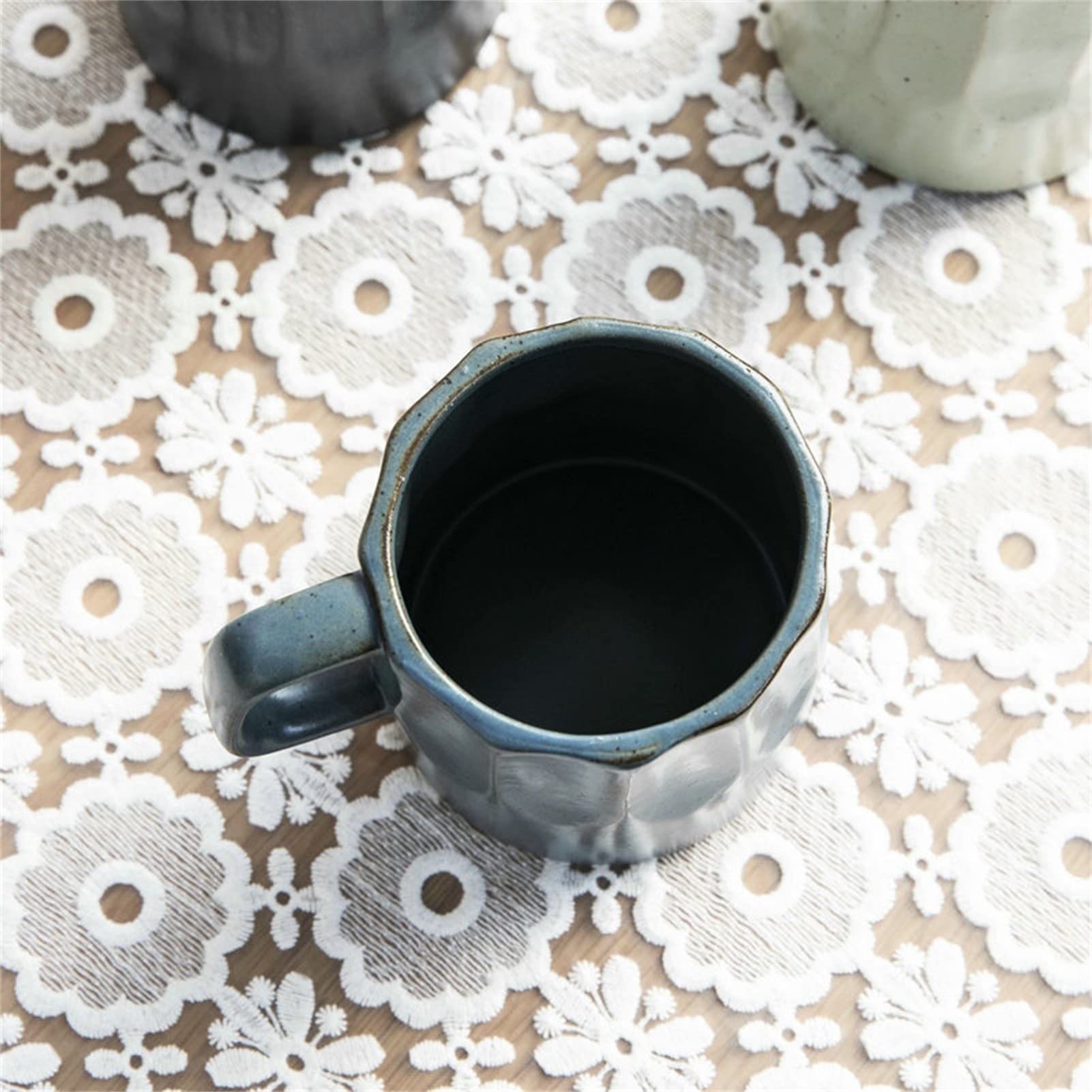 17 Oz kubki do kawy kubek do soku z uchwytem, ​​porcelanowe kubki do cappuccino, latte, gorącego kakao lub gorącej herbaty, nowoczesny, niepowtarzalny styl kubek do kawy dla mężczyzn, kobiety prezent