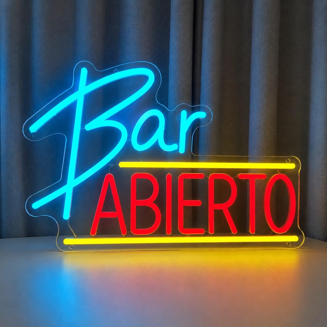 Signs Lamp "Bar Abierto" Neon Sign Dimmable