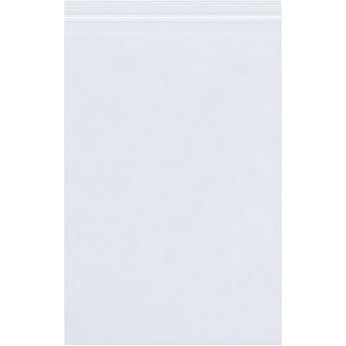 Aviditi PB3645RP100 Bolsas de polietileno con cierre de 2 mil, capacidad de carga, 12 pulgadas de largo, 9 pulgadas de ancho, gruesas, transparentes