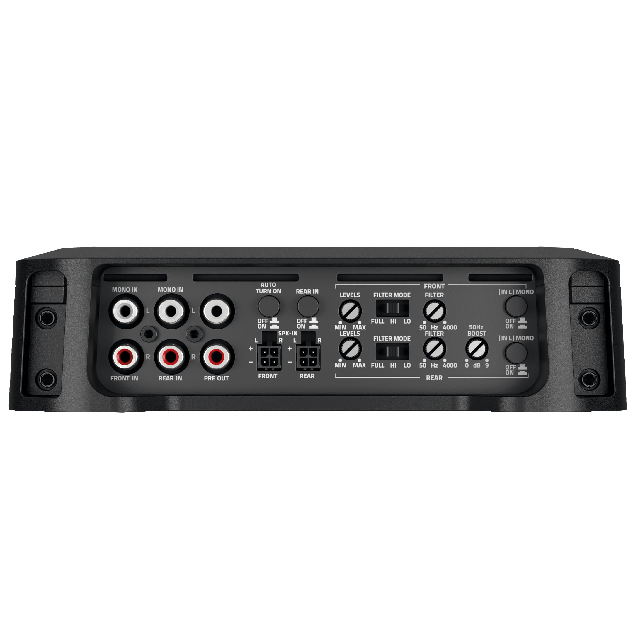 Hertz Dieci Power DP 4.400 – Amplificador Clase AB de 4 Canales con 4x125 W RMS @ 2 Ω, Alta dinámica para instalaciones de Audio multivía