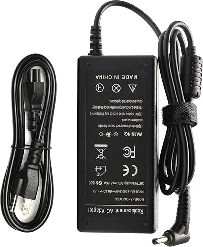 Cargador de CA de 65 W y 45 W para Lenovo IdeaPad 100S 110 110S 120 120S 310 320 330S S340 510 710S, Flex 4 1470 1580 1130 Flex 5 1570 1470 ADL45WCC disponible en Yaxa Peru