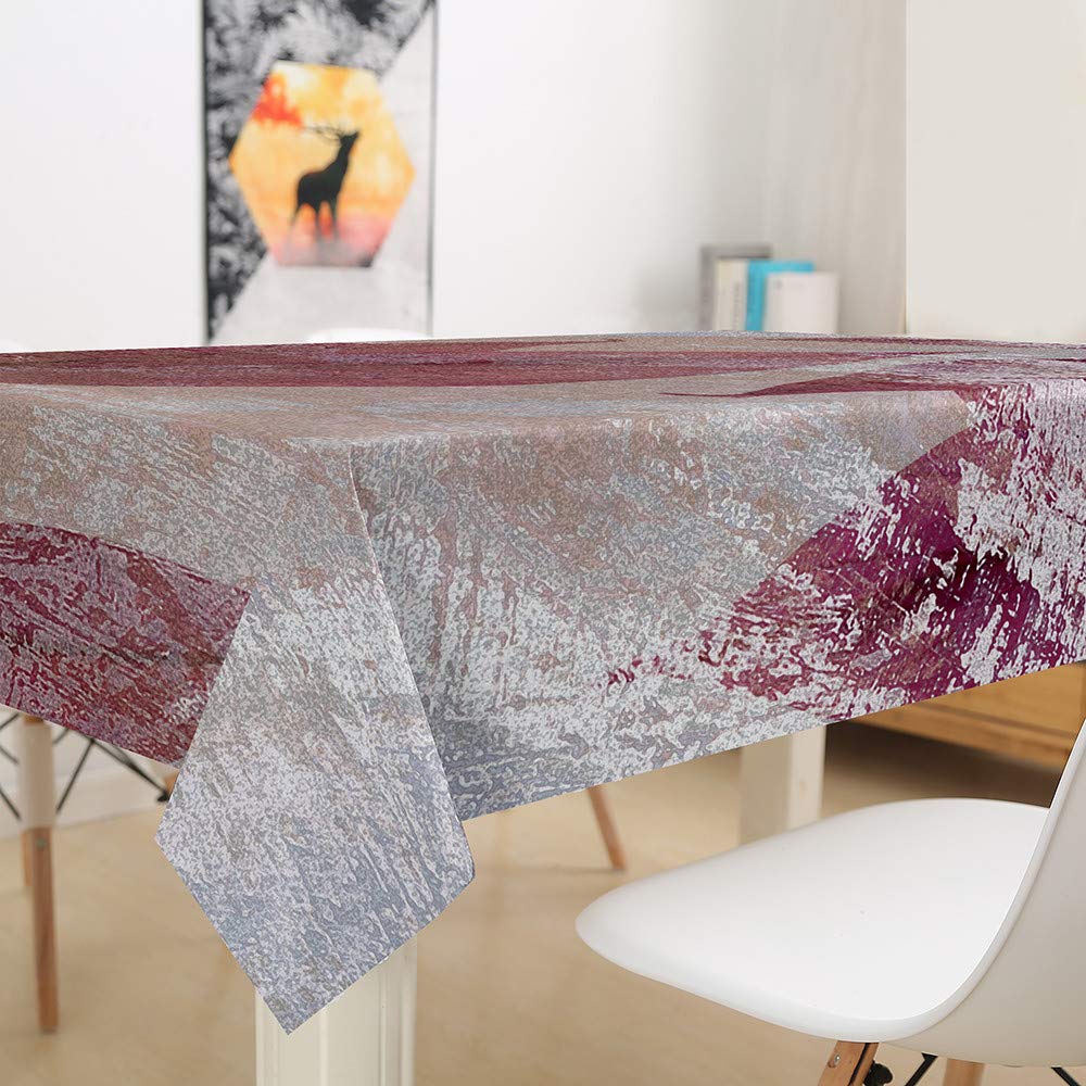 Morbuy Wasserdichte Tischdecke Mit Pflanzendruck – Rechteckig, Polyester, ölfest, Pflegeleicht, Verschiedene Größen