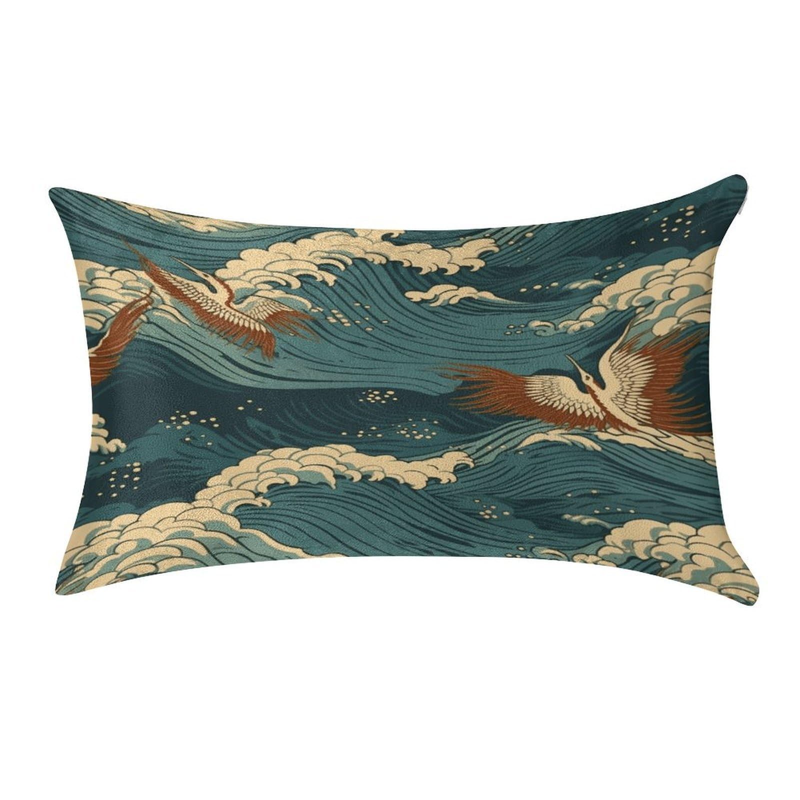 Fekiloot Style Japan Wave Wallpapers Pillow Covers Home Decor Pillow Cases