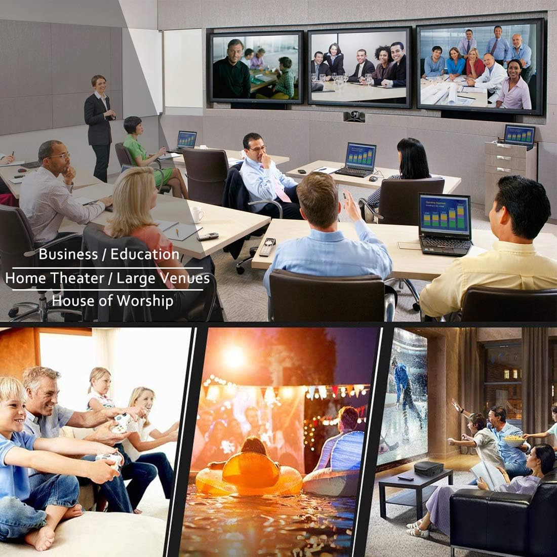 Replacement Projector Lamp Bulb for Epson ELPLP68 PowerLite 3020 Home Cinema 3010 3010E 3020E EH- TW5810C TW5900 TW5910 TW5910W TW6000 TW6000W TW6100 TW6100W TW6510C TW6515C V13H010L68